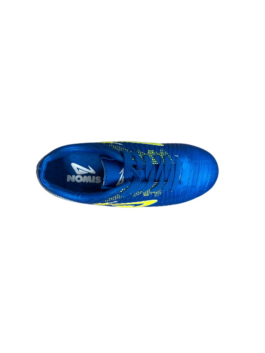 NOMIS JUNIOR PRODIGY ROYAL/LIME SOCCER CLEATS