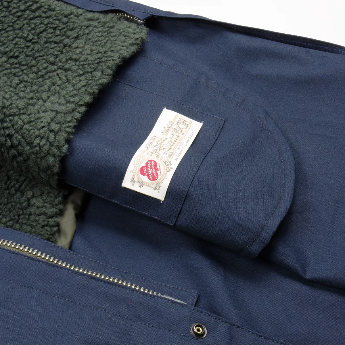 Norse Projects parka dark navy cotton cambric Elias