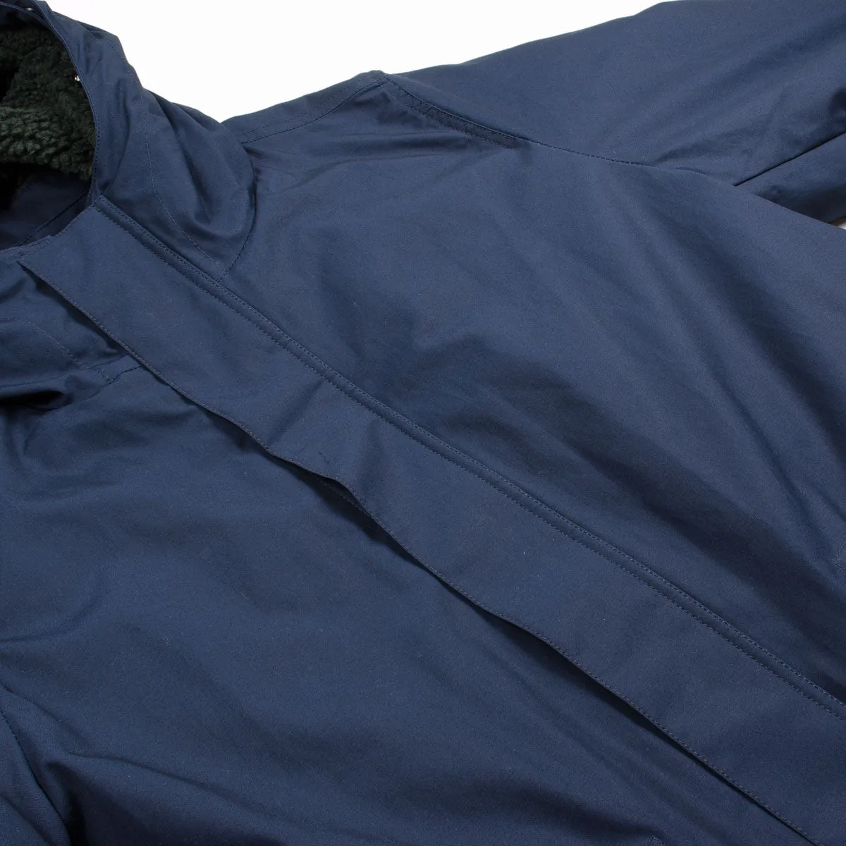 Norse Projects parka dark navy cotton cambric Elias