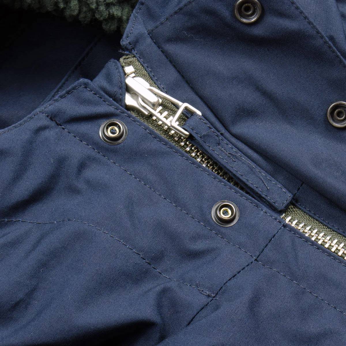 Norse Projects parka dark navy cotton cambric Elias