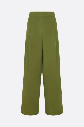 Nylon wide-leg pants