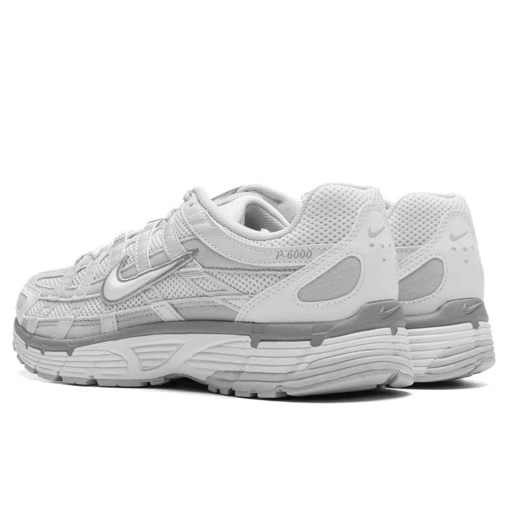 P-6000 Women's Metallic Summit White/White/Pure Platinum