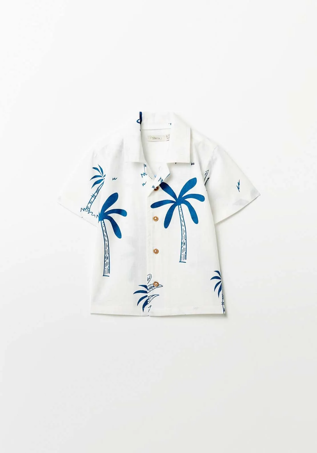 Palm Tree Shirt, Cream