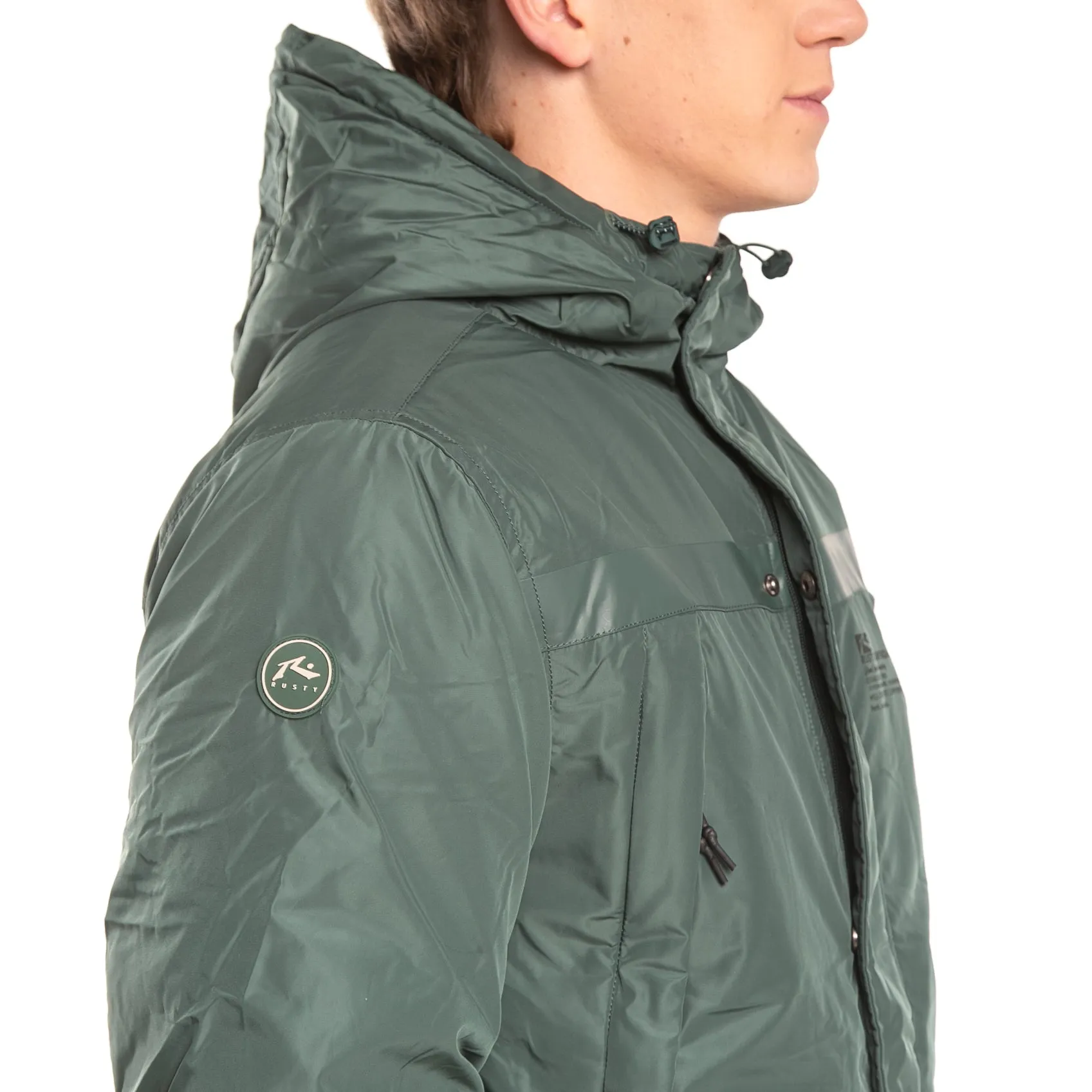 Parka jacket Rusty Saint Etienne in green color