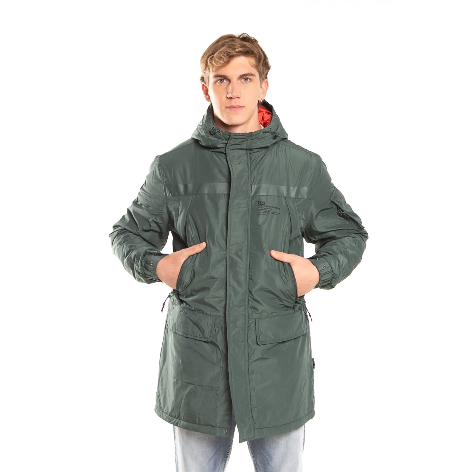 Parka jacket Rusty Saint Etienne in green color