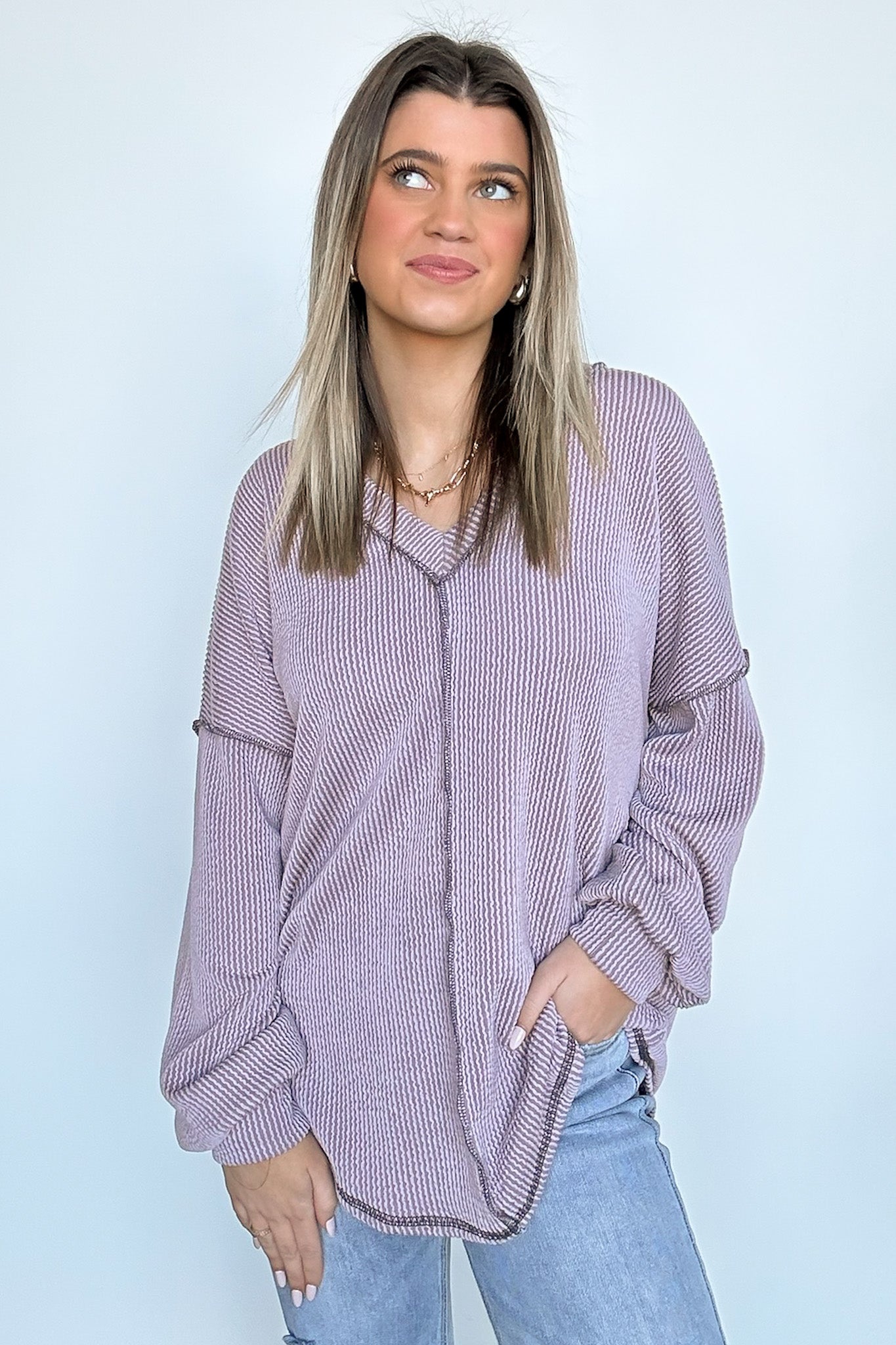 Perfect Option Ribbed Knit Top Sale