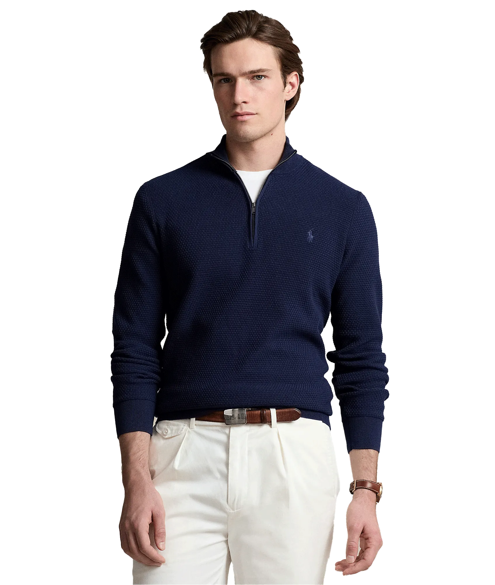 Performance Quarter-zip Sweater - Navy