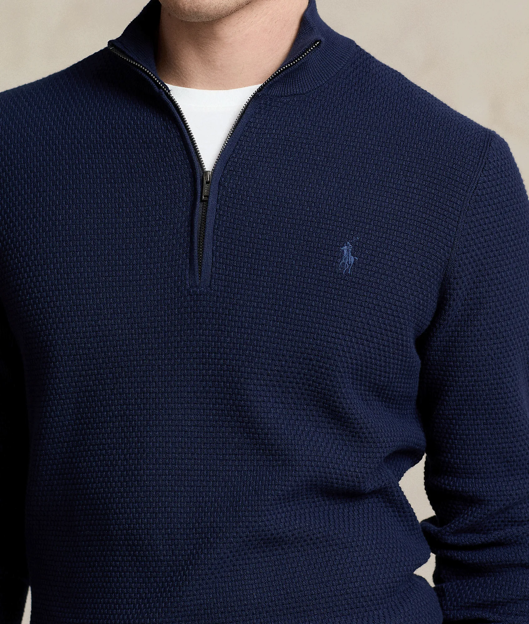 Performance Quarter-zip Sweater - Navy