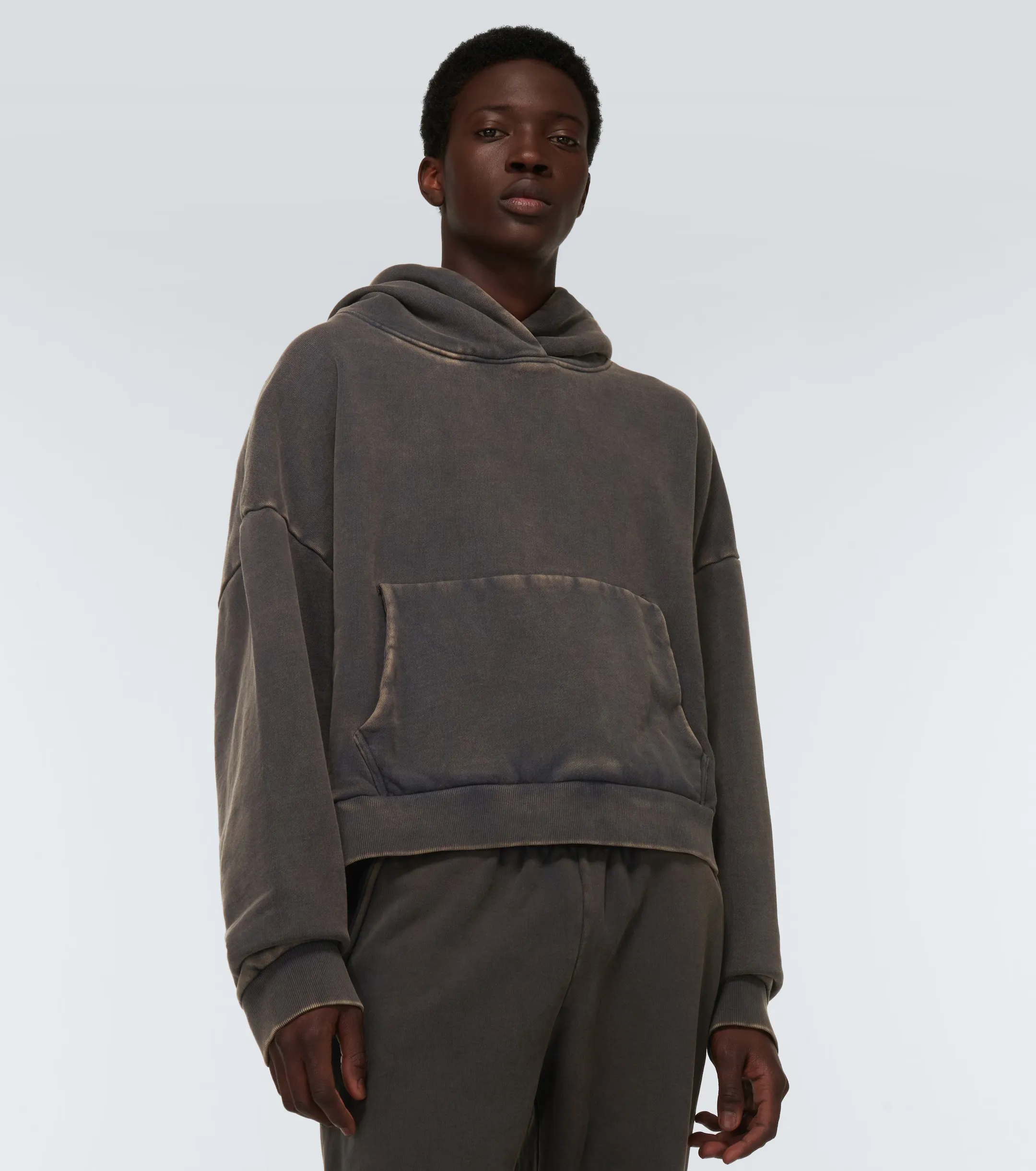 plain cotton hoodies for unisex street style long sleeves at entire studios