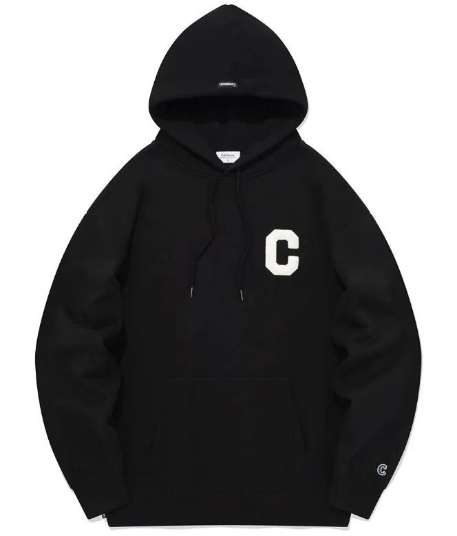 Plain Cotton Logo Hoodies | Unisex Street Style | COVERNAT