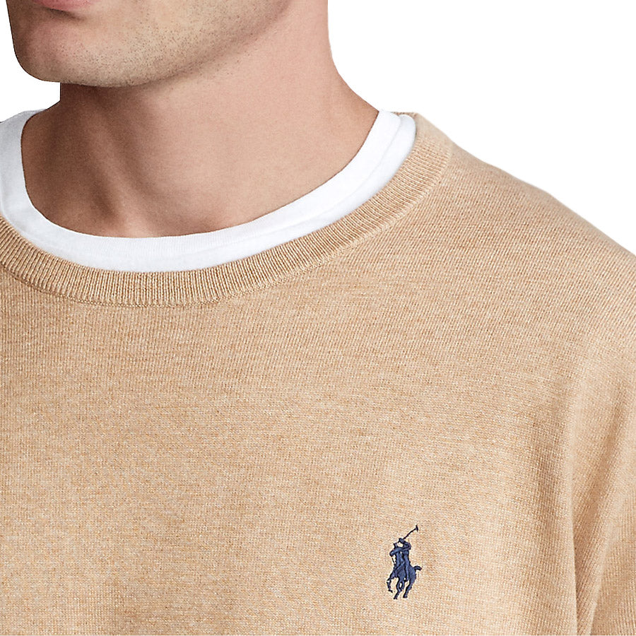 Polo Ralph Lauren - Brown Heather Slim Fit Cotton Jumper