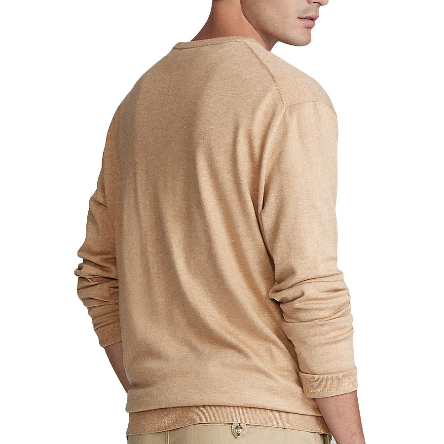 Polo Ralph Lauren - Brown Heather Slim Fit Cotton Jumper