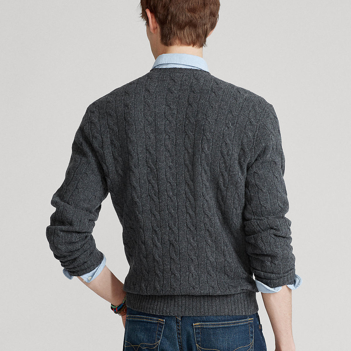 Polo Ralph Lauren - Grey Cable Knit Jumper