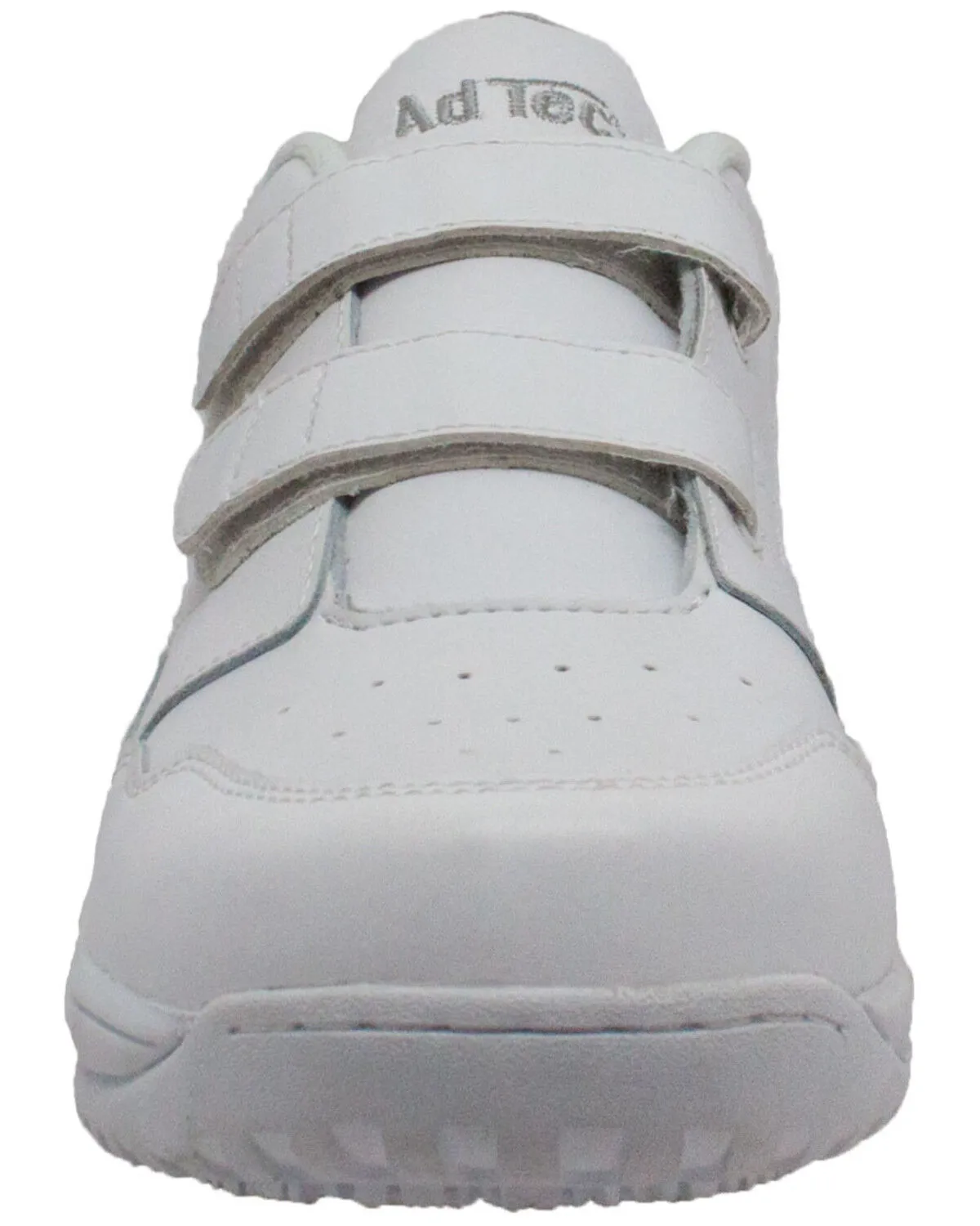 Product Name:  Ad Tec Men's Athletic White Adjustable Strap Uniform Work Shoes - Round Toe