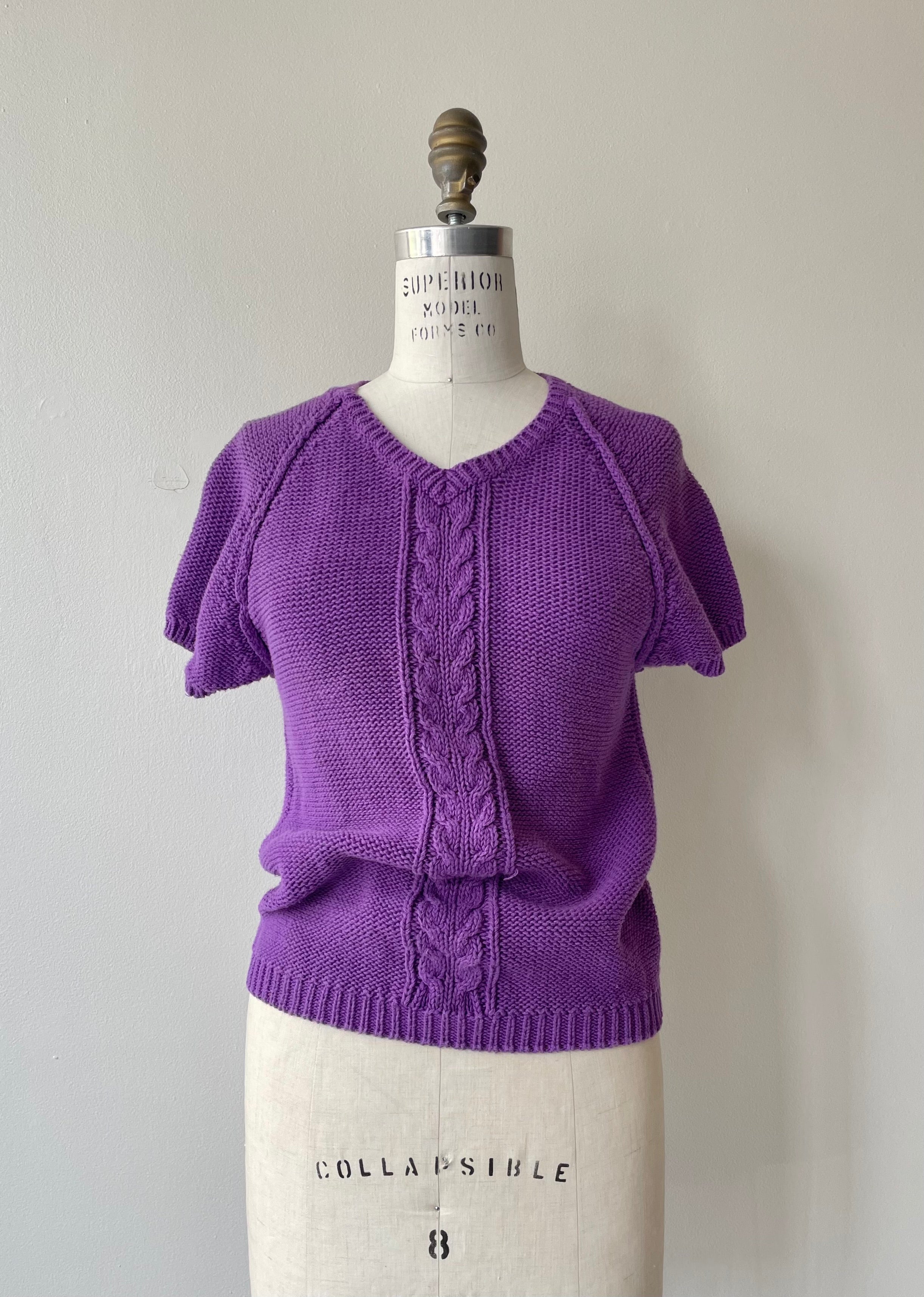 Purple Cotton Sweater - Deep Purple Cotton Sweater - Trendy and Comfortable Options - Shop Now