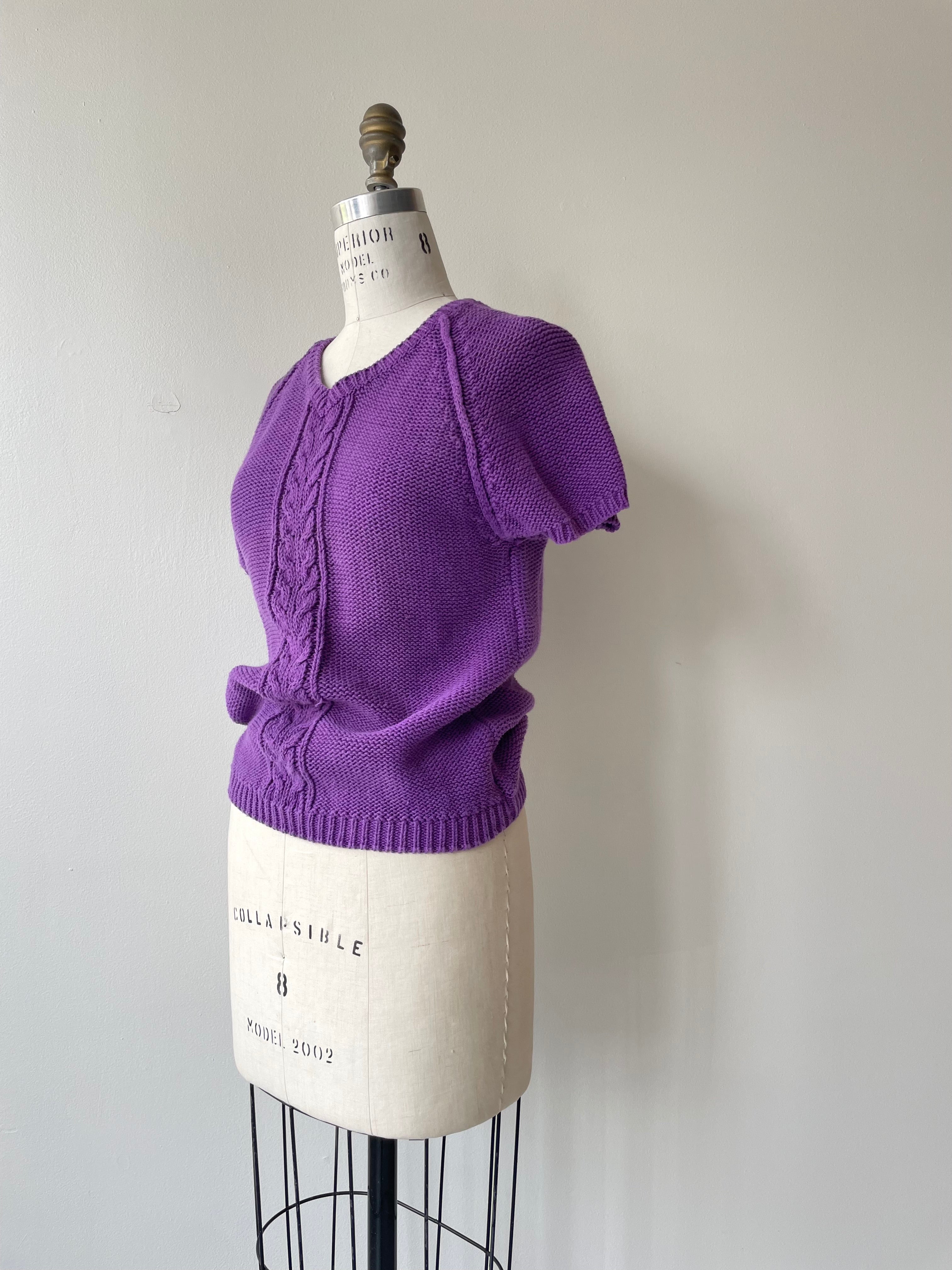 Purple Cotton Sweater - Deep Purple Cotton Sweater - Trendy and Comfortable Options - Shop Now