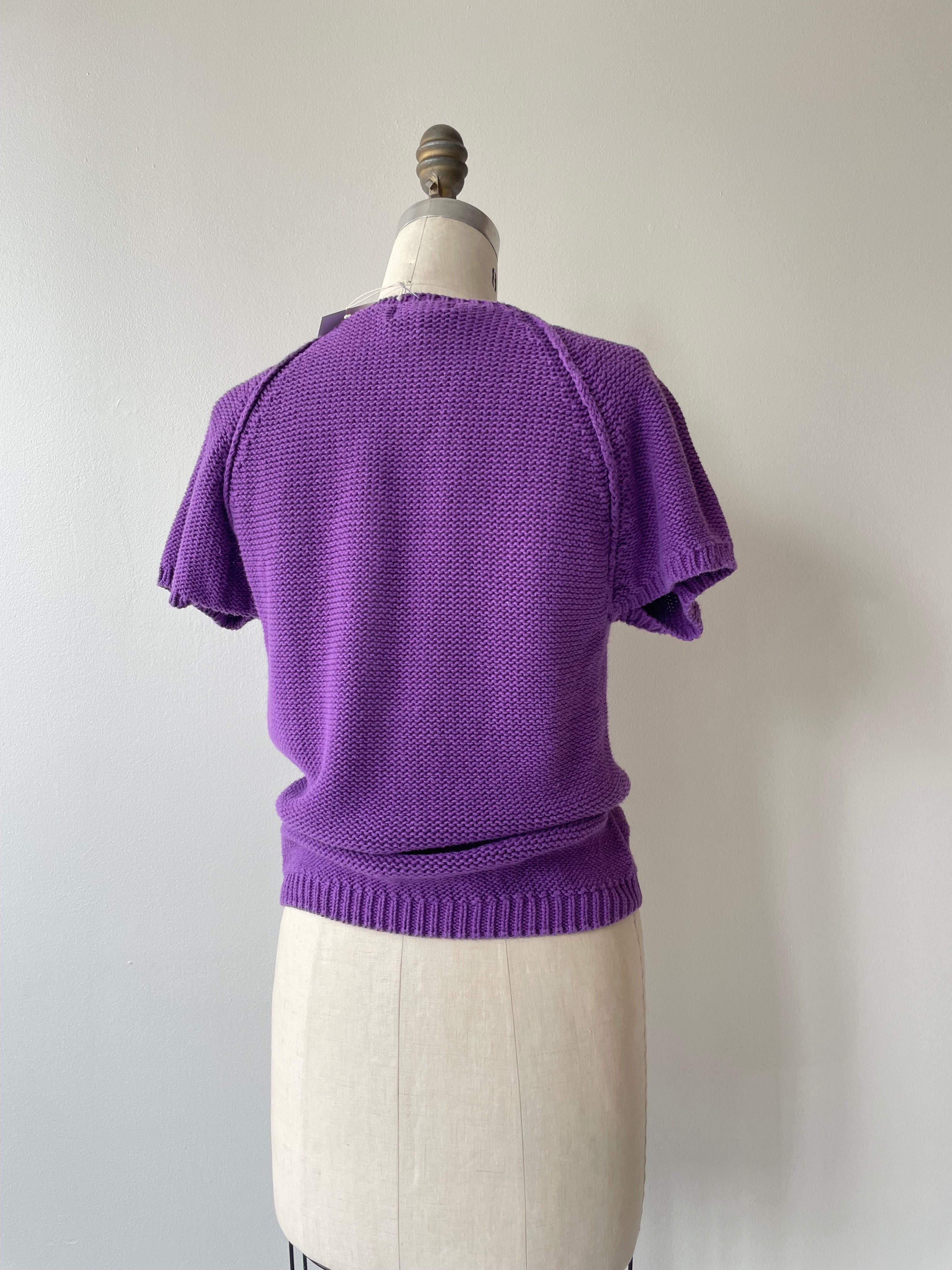 Purple Cotton Sweater - Deep Purple Cotton Sweater - Trendy and Comfortable Options - Shop Now