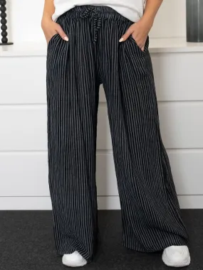 Quinn pants - black stripe