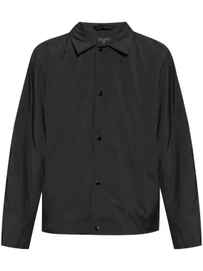 rag & bone logo-patch shirt jacket - Black