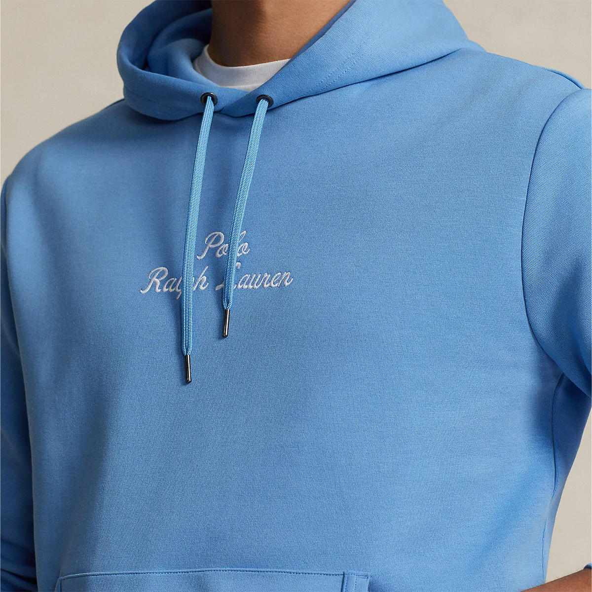 Ralph Lauren - Blue Signature Logo Double-Knit Hoodie