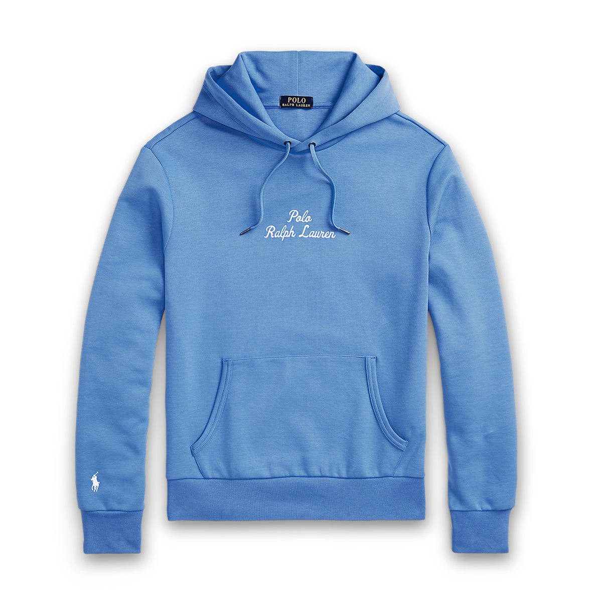 Ralph Lauren - Blue Signature Logo Double-Knit Hoodie