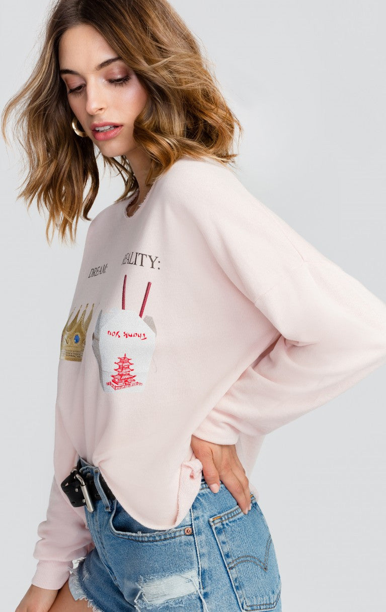 Result: 5AM Sweatshirt - Wildfox Dream vs. Reality Collection