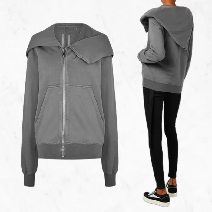 Rick Owens street style cotton hoodies sweatshirts