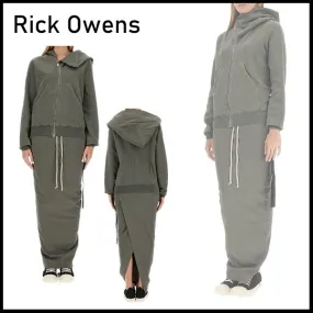 Rick Owens Sweat Street Style Cotton Co-ord Hoodies & Sweatshirts