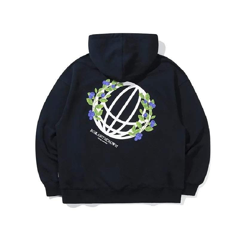 ROMANTIC CROWN | Unisex Long Sleeves Logo Hoodies - Street Style