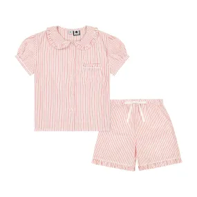 Rosie Lounge Set - Red Stripe (2 Piece)