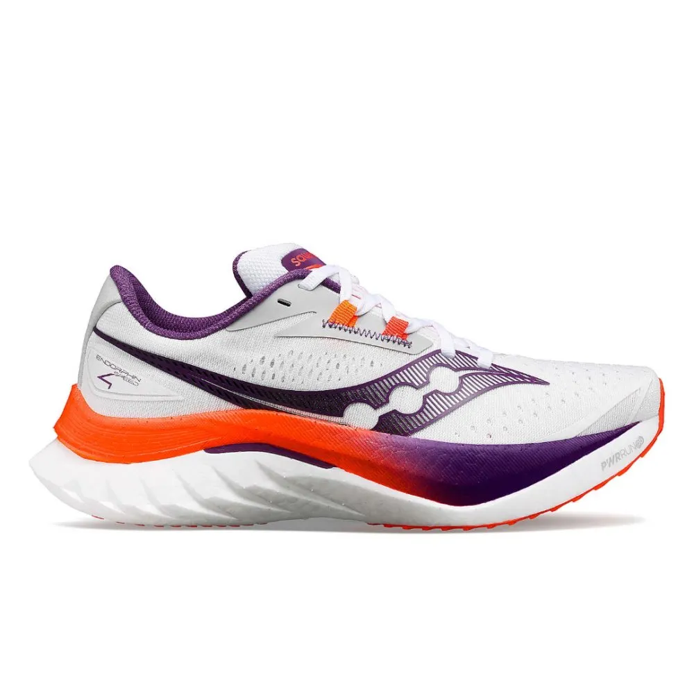 Saucony Women's Endorphin Speed 4 - White/Violet Running Shoe