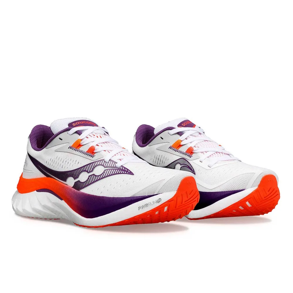 Saucony Women's Endorphin Speed 4 - White/Violet Running Shoe