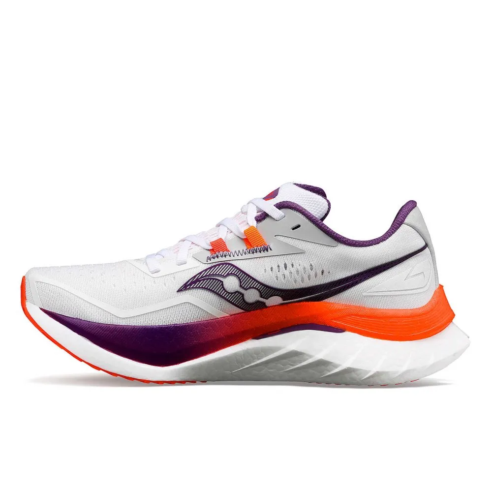 Saucony Women's Endorphin Speed 4 - White/Violet Running Shoe