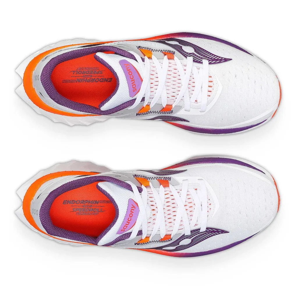 Saucony Women's Endorphin Speed 4 - White/Violet Running Shoe