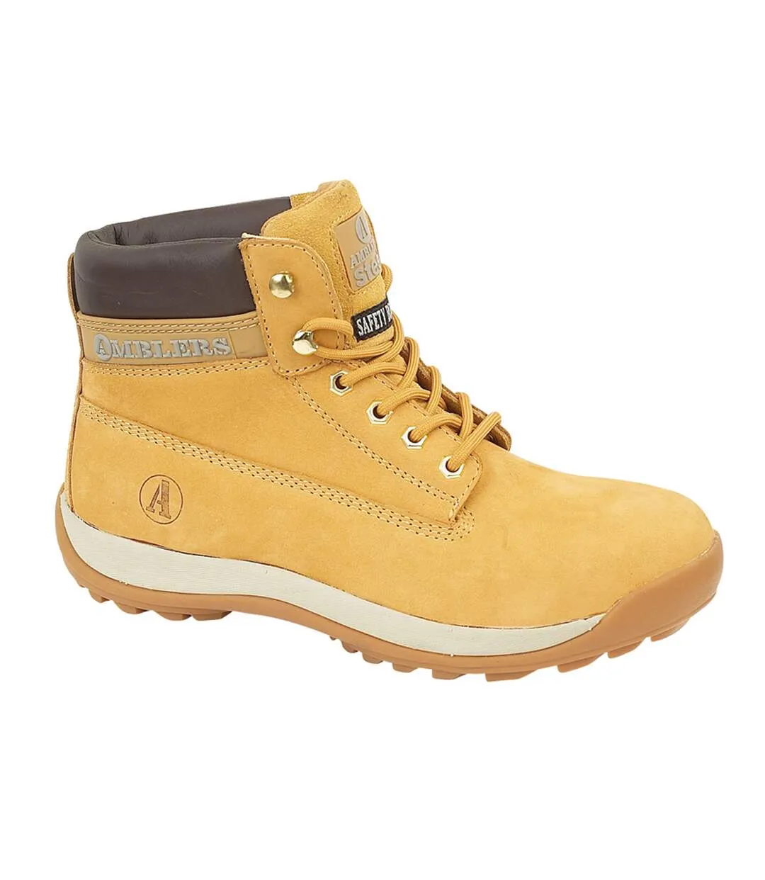 Steel fs102 mens safety boot / mens boots honey Amblers