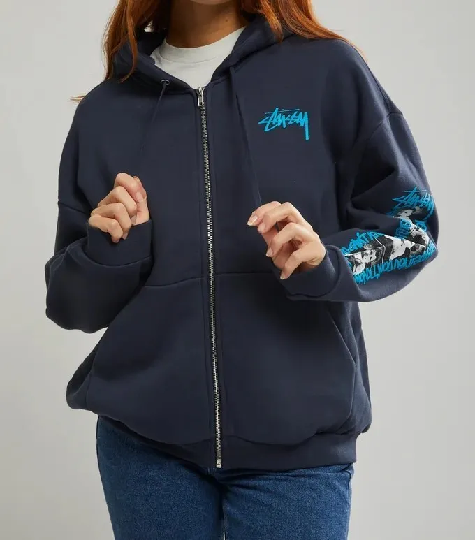 Stussy Long Sleeve Hoodies & Sweatshirts - Street Style Cotton with Logo