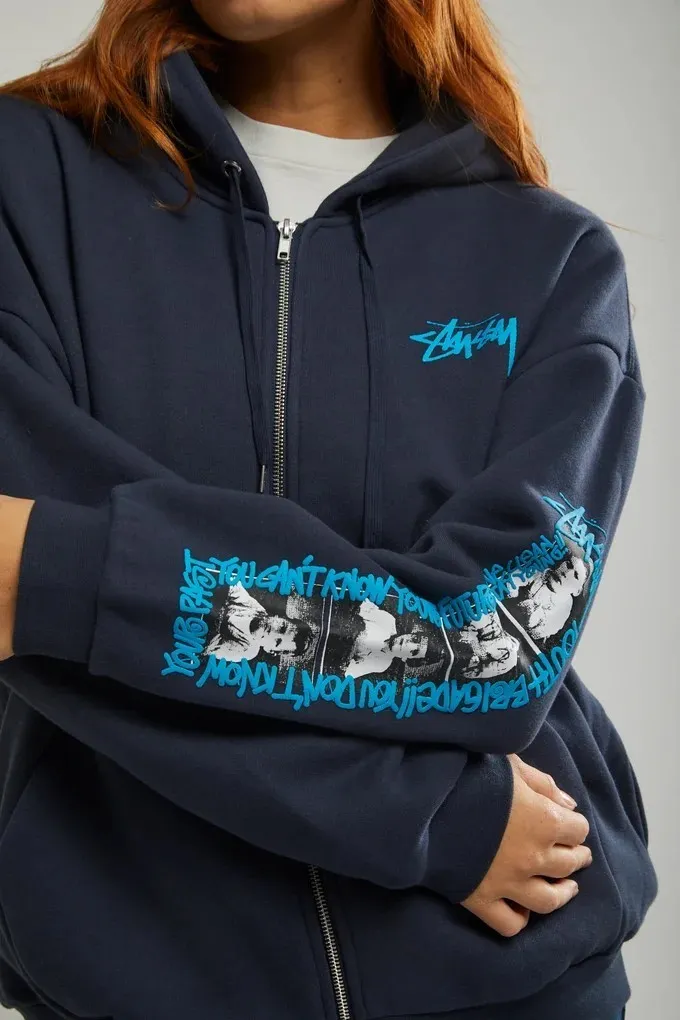 Stussy Long Sleeve Hoodies & Sweatshirts - Street Style Cotton with Logo