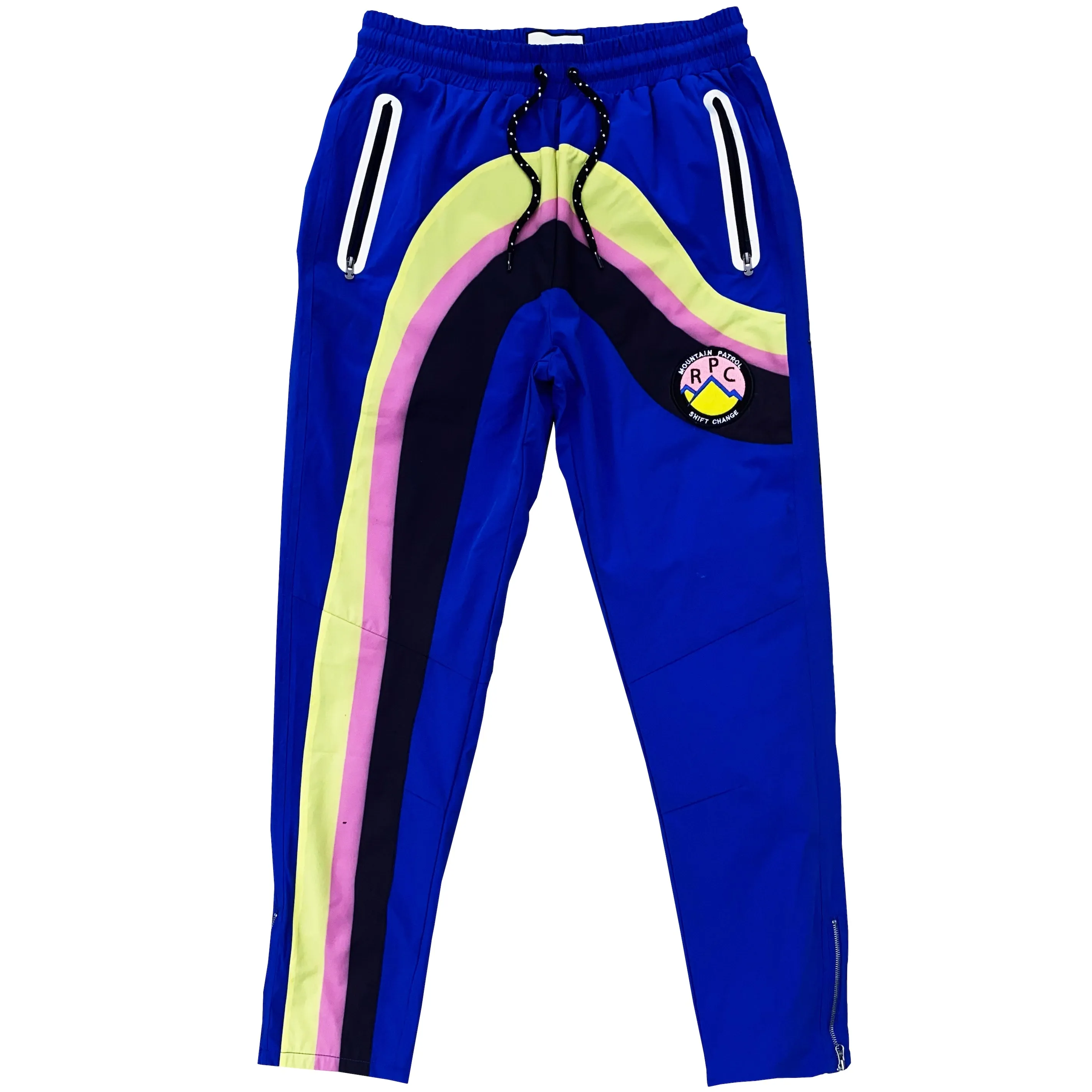 Sunset Drip Pants - Blue/Yellow - Style D3