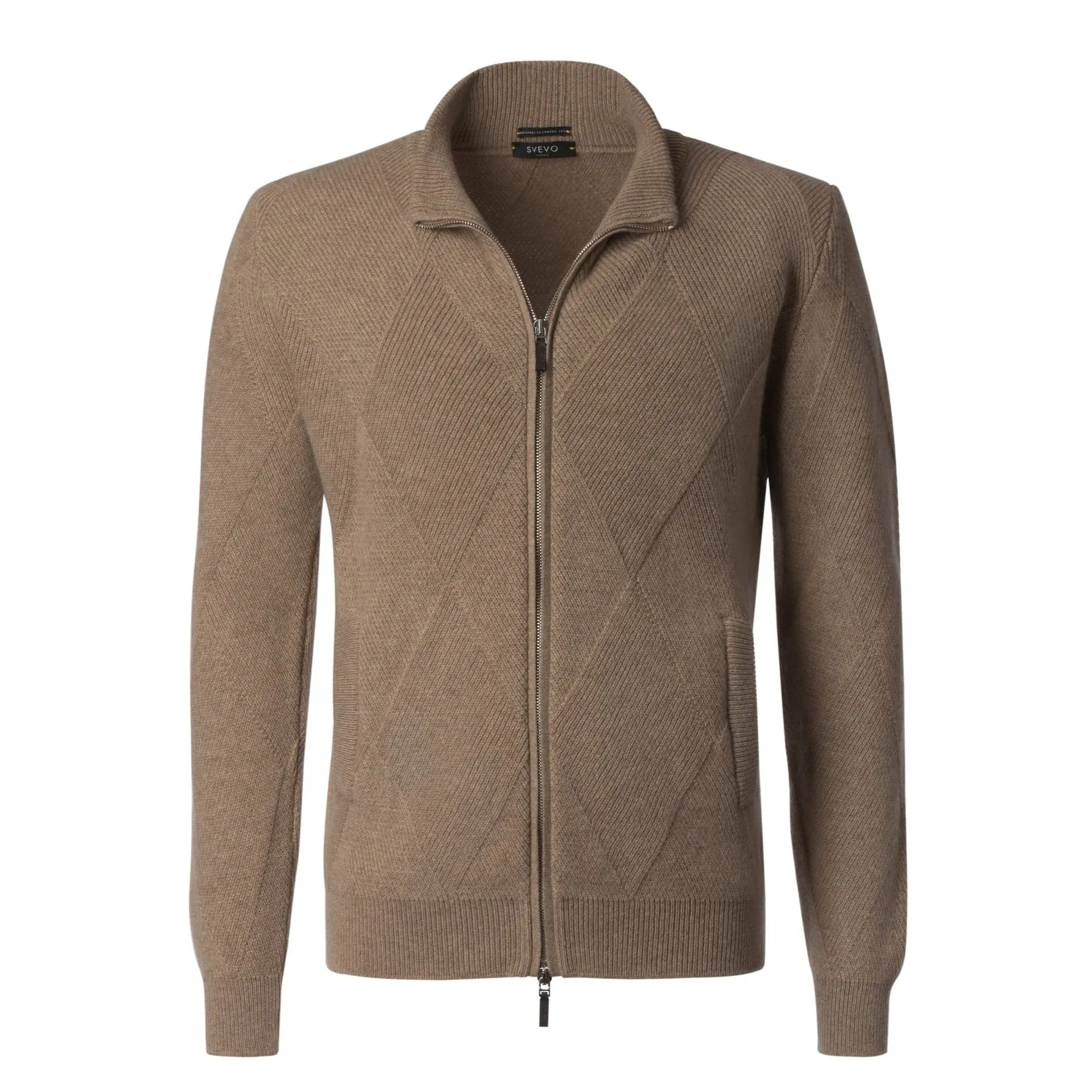  Svevo Cashmere Zip-Up Sweater