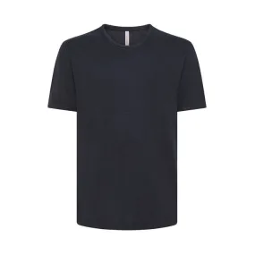 T-Shirt Men's Navy Blue Round Bottom