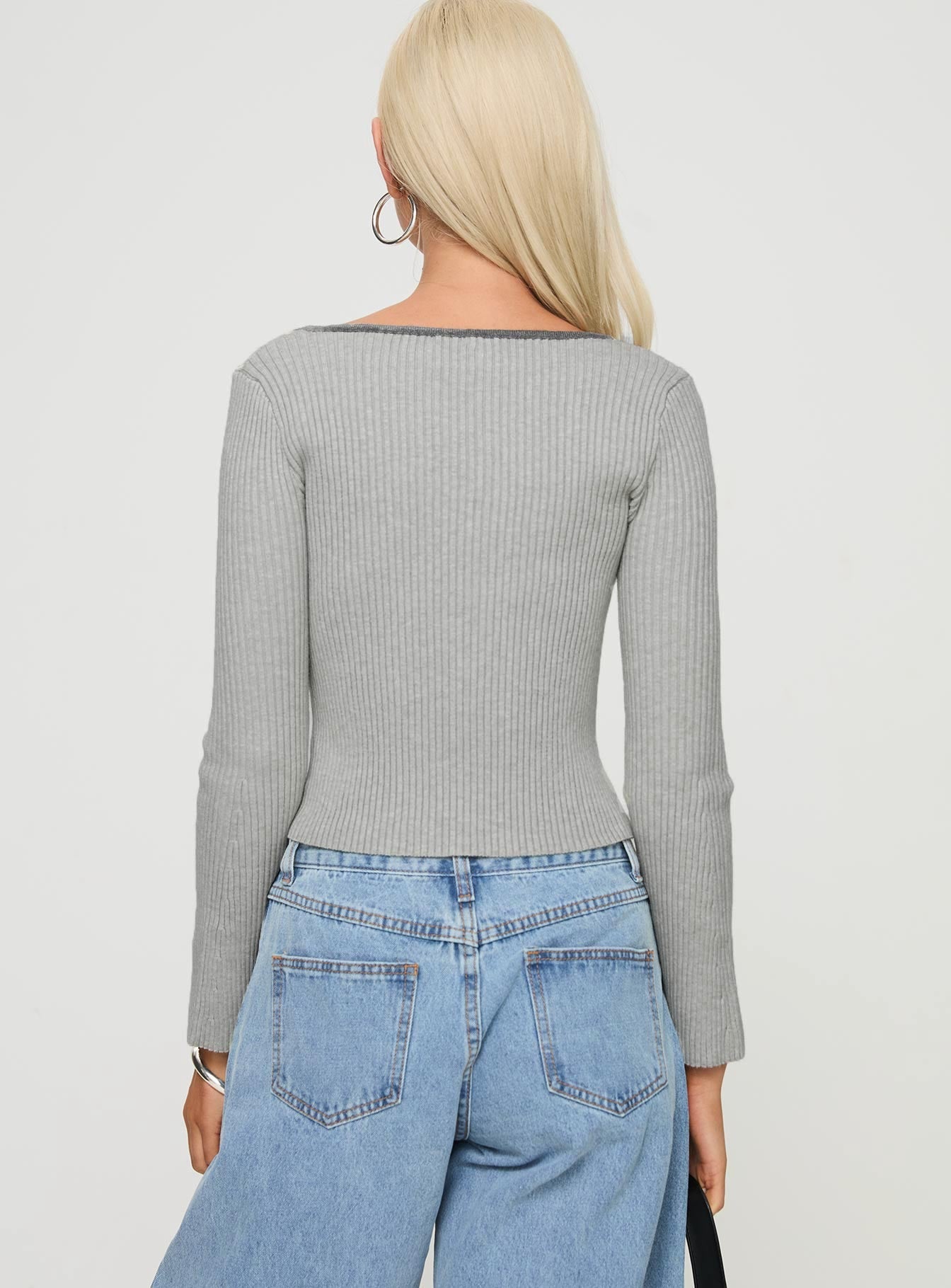 Tahlea Long Sleeve Top in Grey