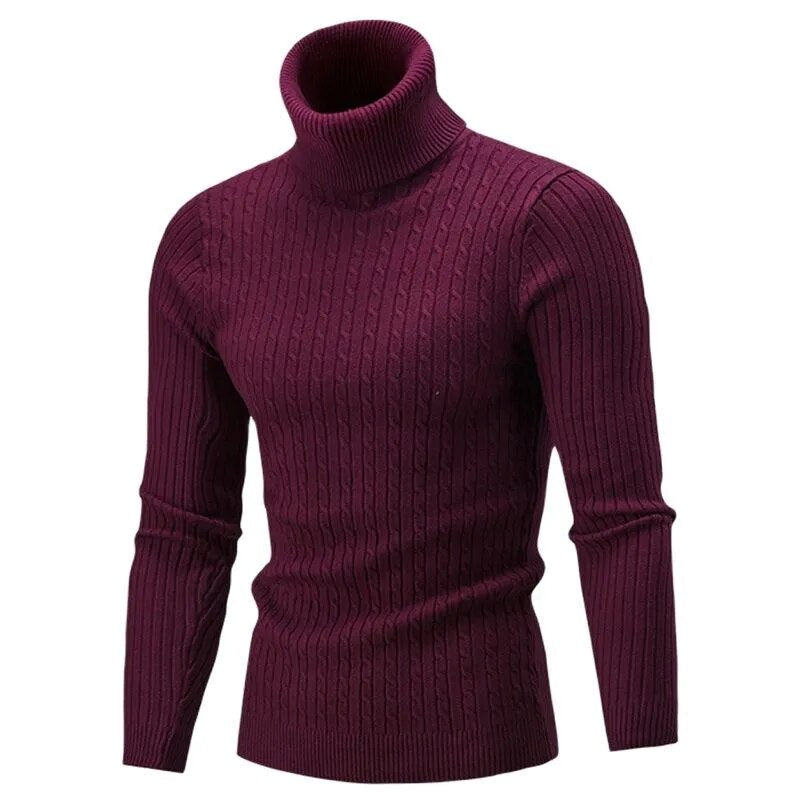 Turtleneck Sweater - Knitting Pullovers - Rollneck Knitted Sweater - Men's Collection