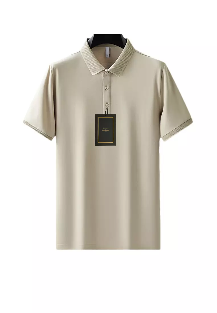 Twenty Eight Shoes Mulberry Silk Business Polo Shirt CW-D203