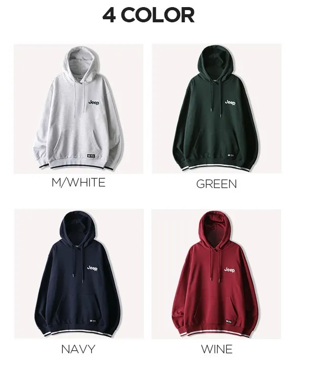 Unisex Street Style Collaboration Hoodies | JEEP Plain Logo