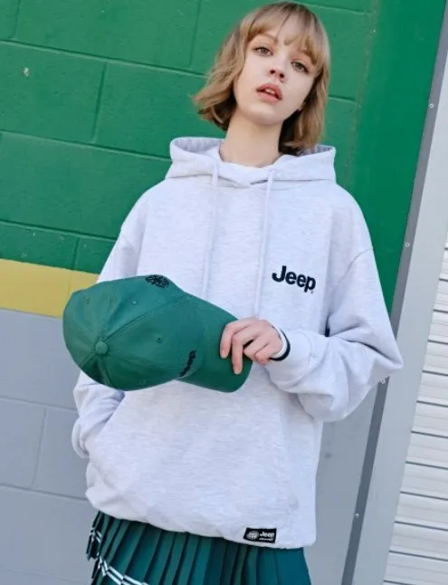 Unisex Street Style Collaboration Hoodies | JEEP Plain Logo