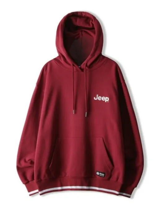 Unisex Street Style Collaboration Hoodies | JEEP Plain Logo