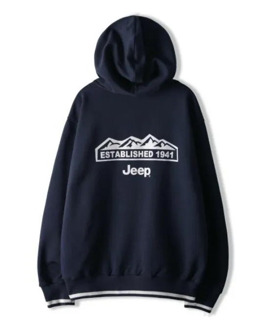 Unisex Street Style Collaboration Hoodies | JEEP Plain Logo