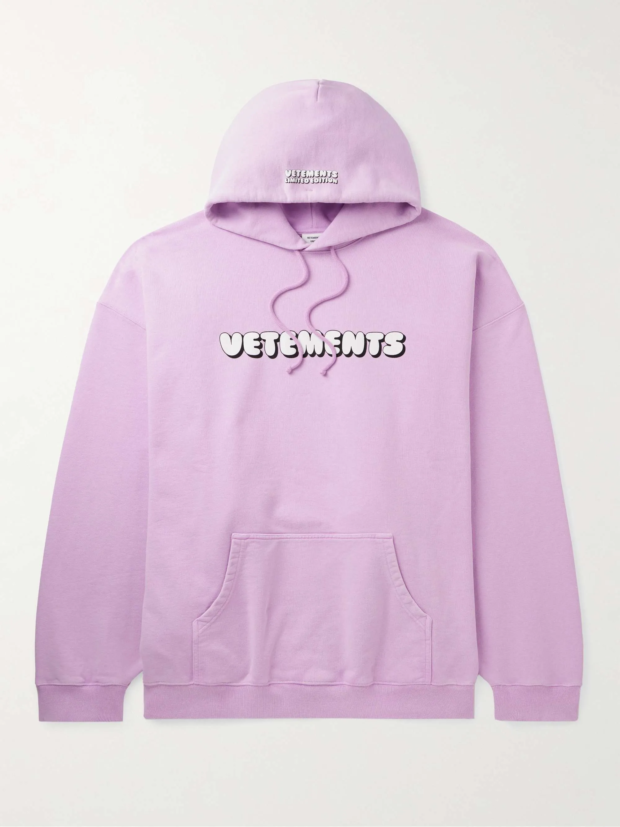 VETEMENTS | Plain Cotton Logo Hoodies for Unisex Street Style - Long Sleeves