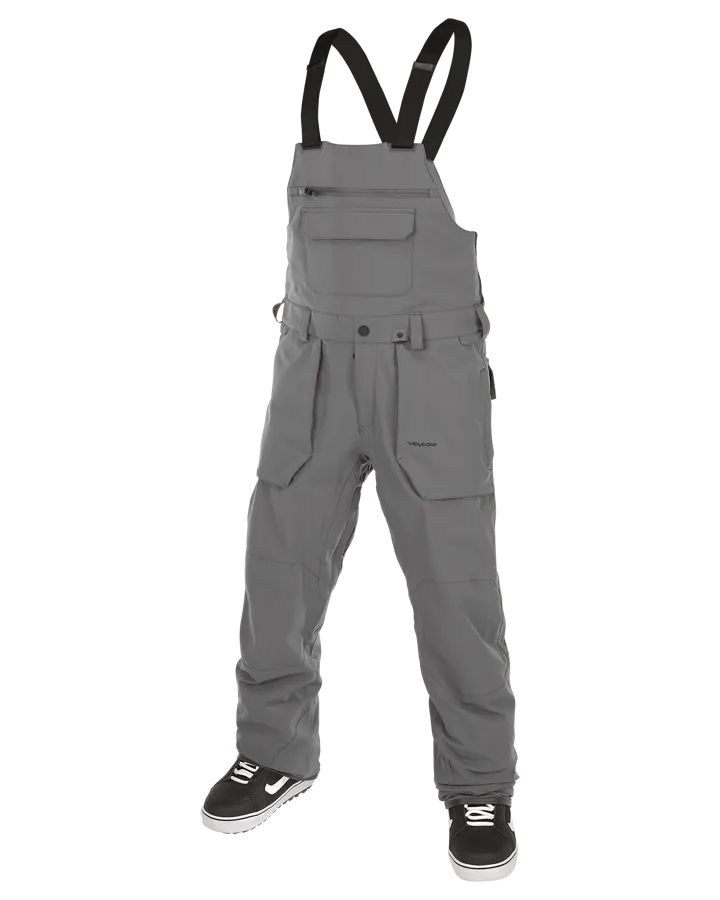 Volcom Roan Bib Overall, Dark Grey, 2023