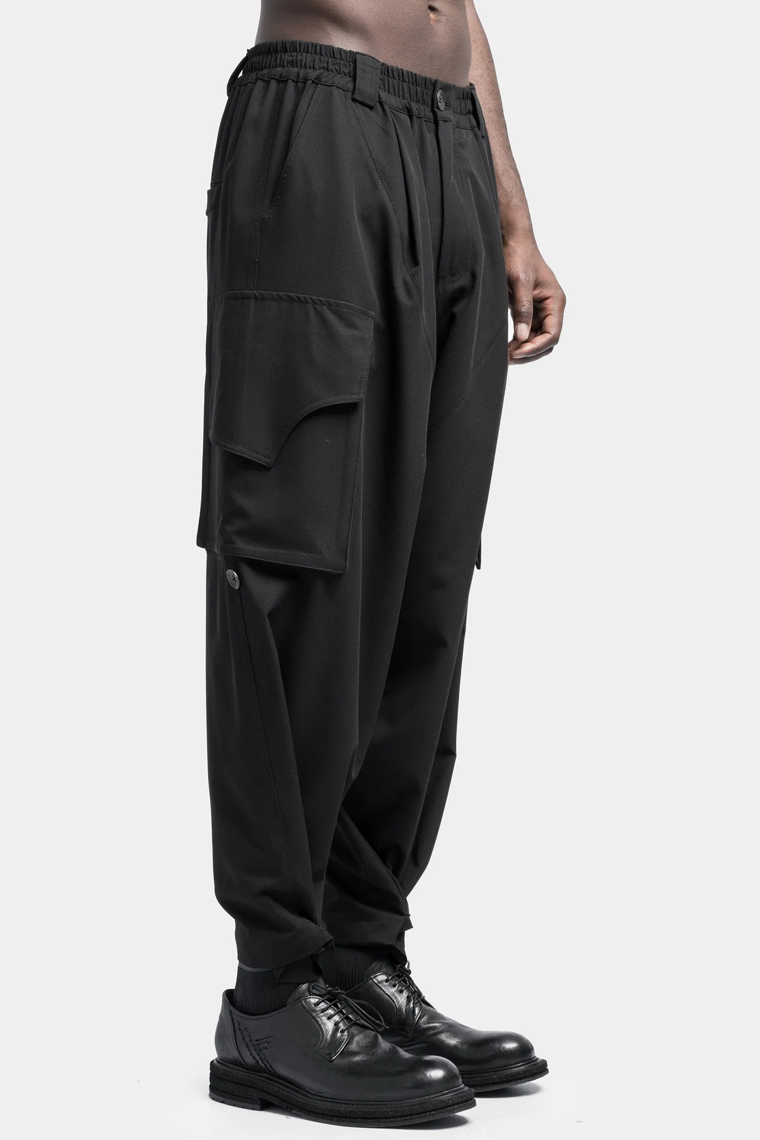 Wide leg cargo pants